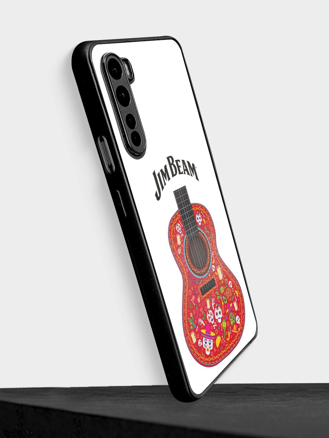 

macmerise Printed Jim Beam Design Design OnePlus Nord Bumper Case, White
