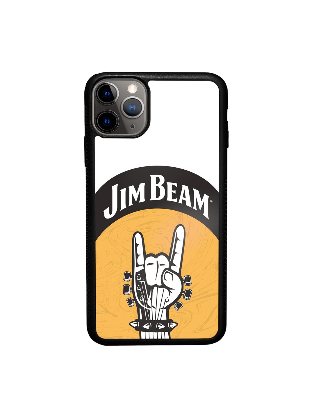 

macmerise Jim Beam Rock Swag Printed iPhone 11 Pro Back Case, White