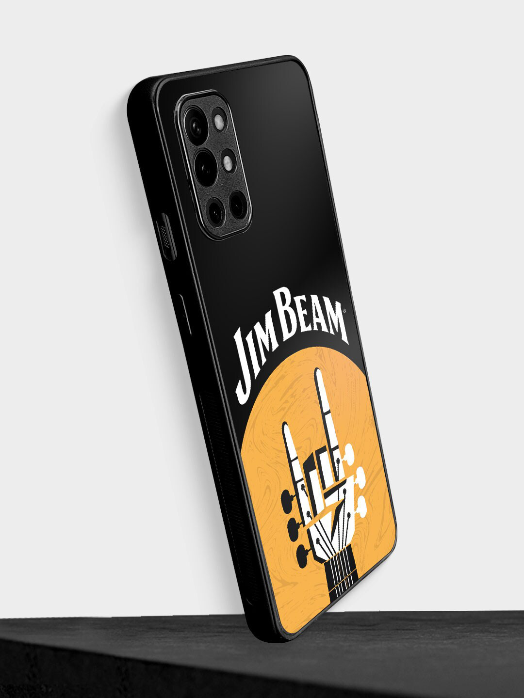

macmerise Jim Beam Rock Design Printed OnePlus 9R Bumper Phone Covers, Black