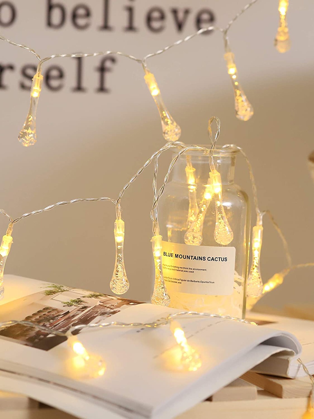 

BS AMOR White Drop String Light LED Diwali Light Decoration