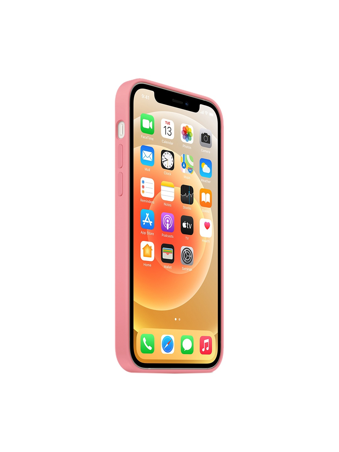 

TREEMODA Silicone iPhone 12 Mini Back Case, Pink