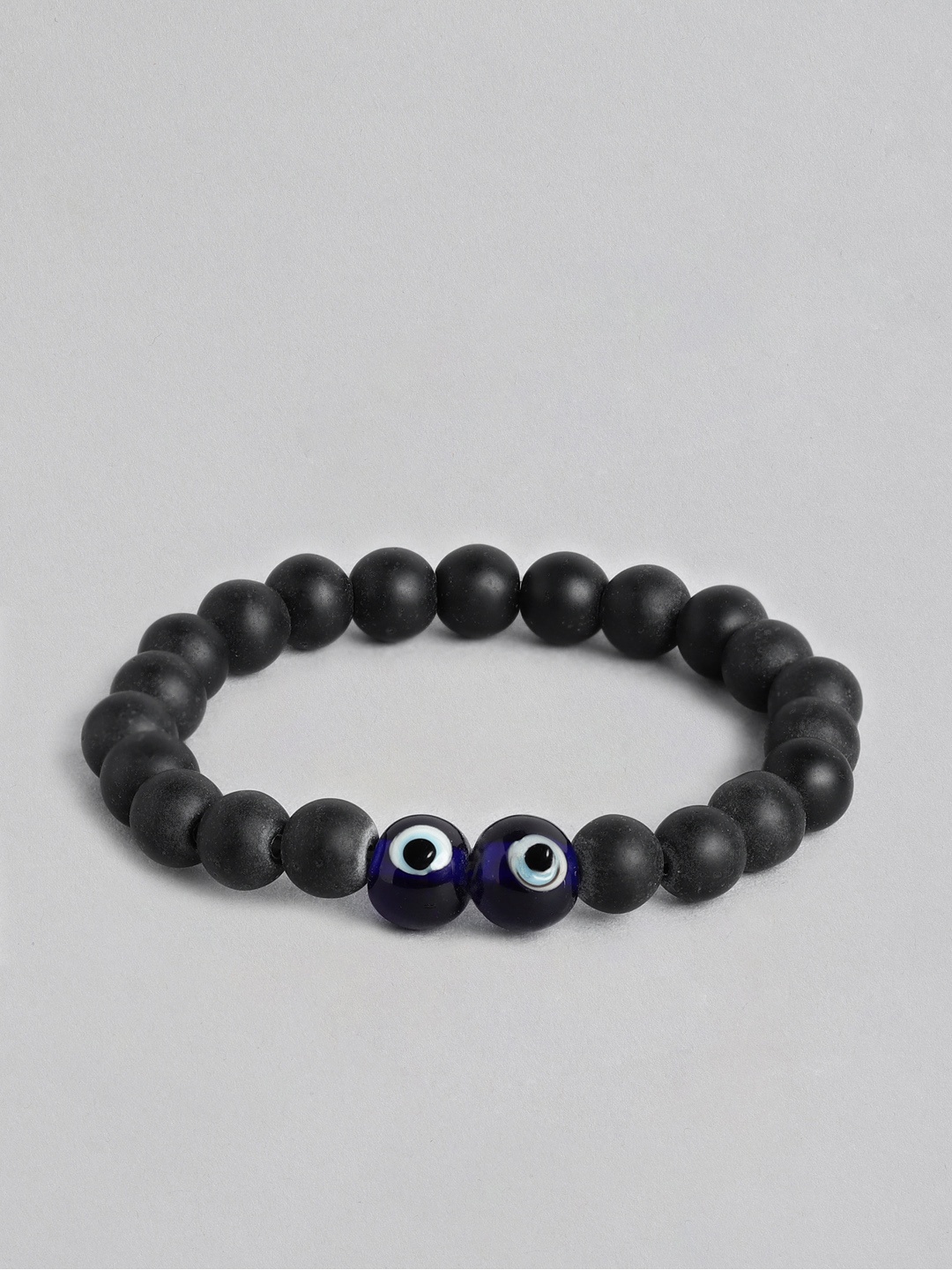 

Blueberry Men Beaded Bracelet, Black