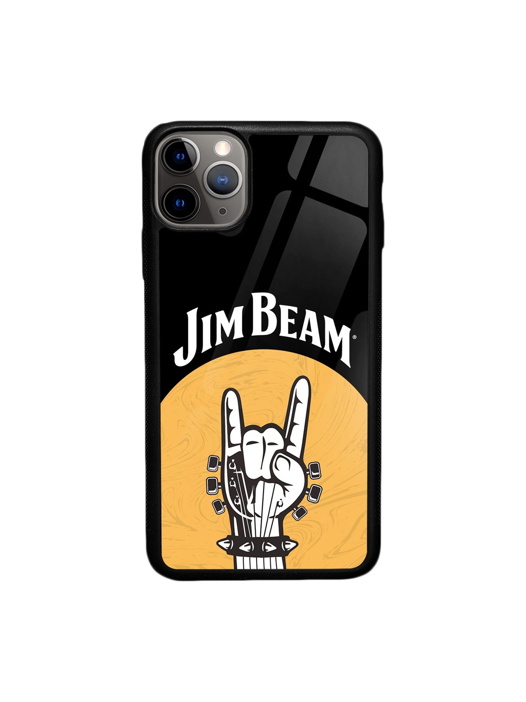 

macmerise Jim Beam Rock Swag Printed iPhone 11 Pro Glass Glass Case, Black