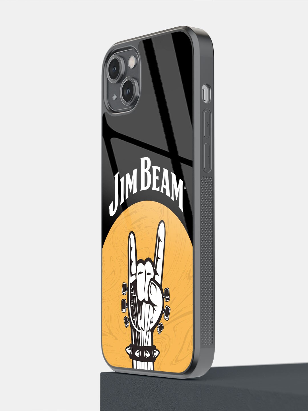 

macmerise Jim Beam Black Rock Swag Design Glass iPhone 14 Plus Glass Case