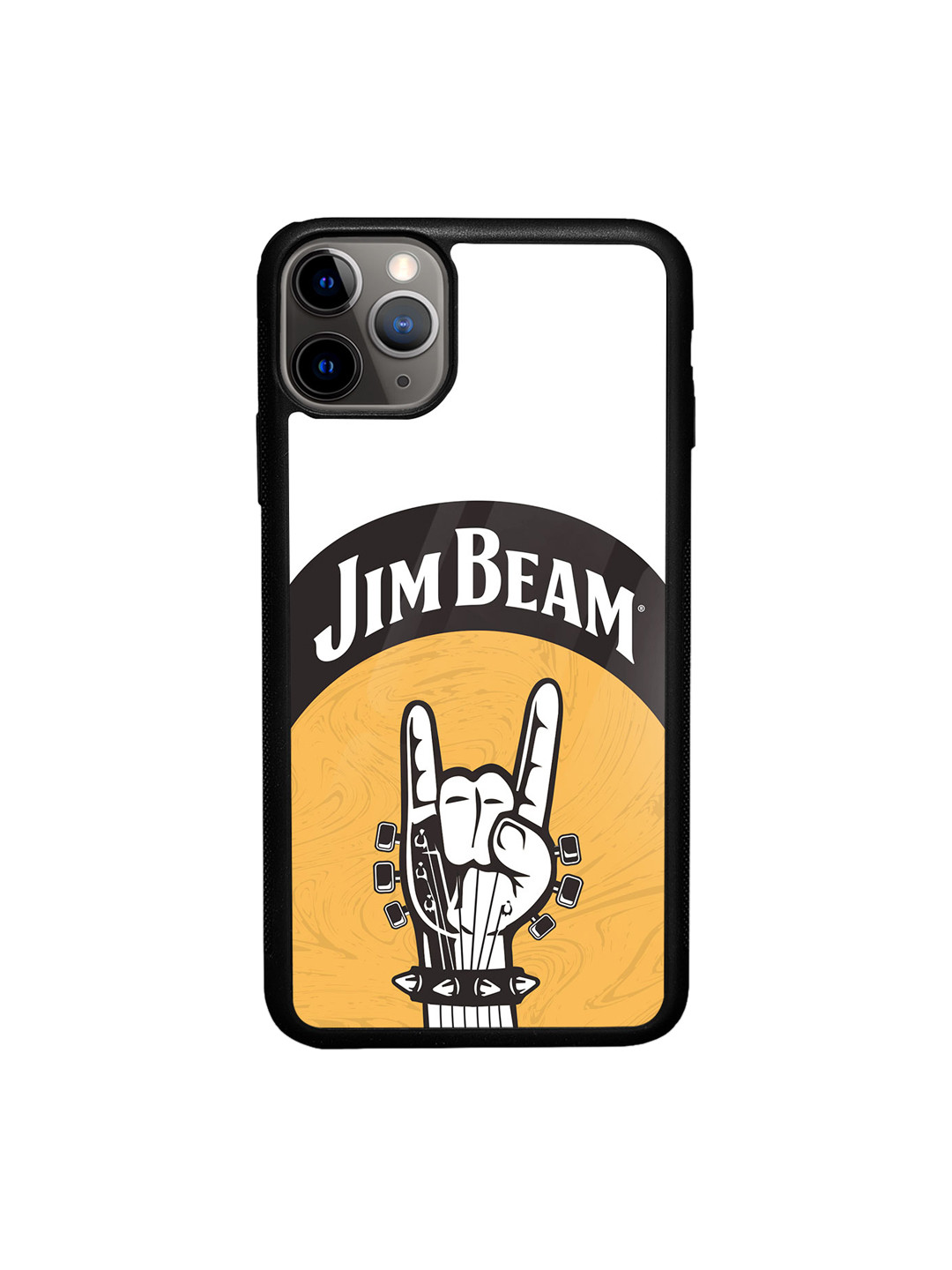 

macmerise Jim Beam Rock Swag Design iPhone 11 Pro Max Glass Glass Case, White