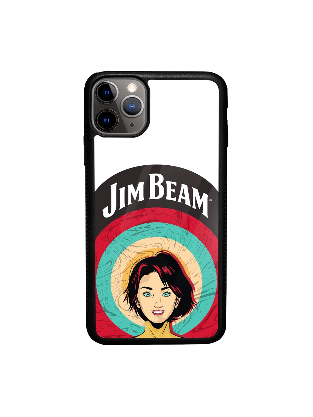 

macmerise Printed iPhone 11 Pro Phone Glass Case, White