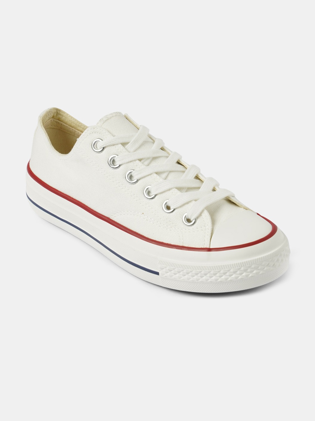 

R&B Men Textured Sneakers, White