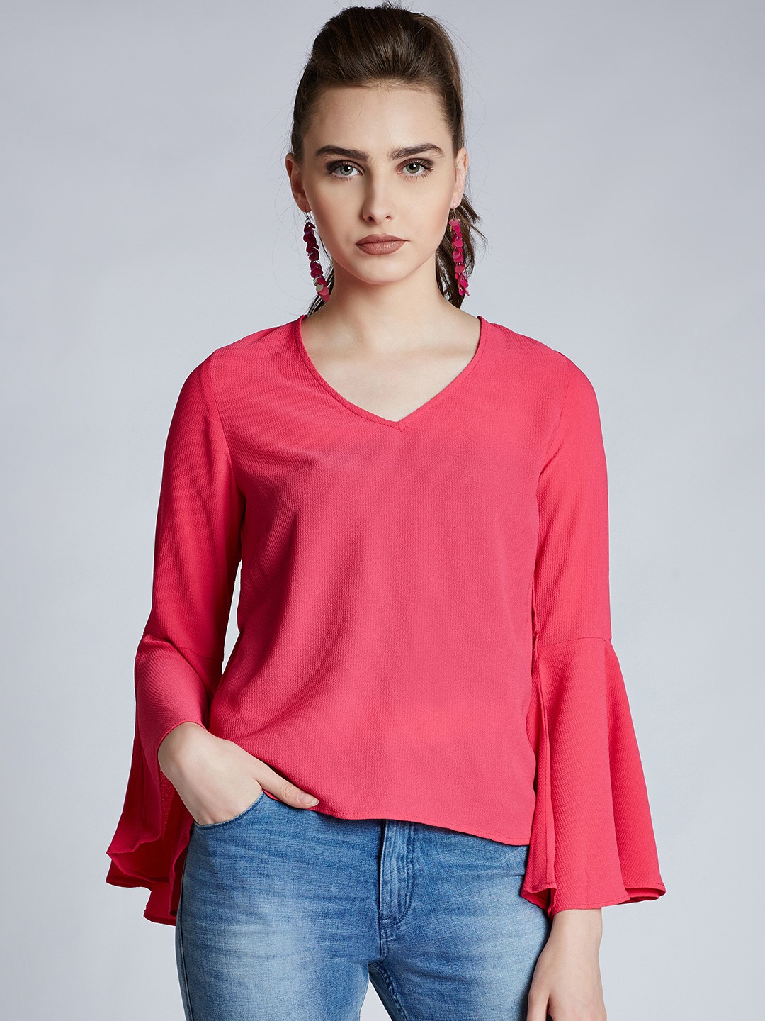 

Harpa Women Pink Solid Top
