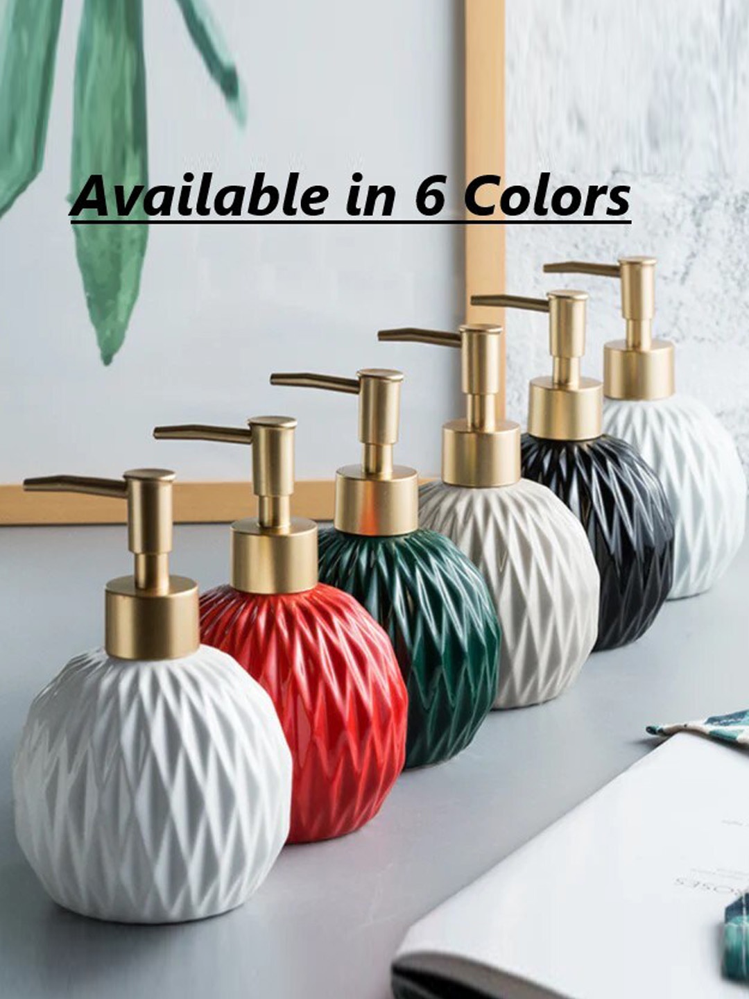 

FabSeasons Red Spherical Soap Dispenser 400 ML