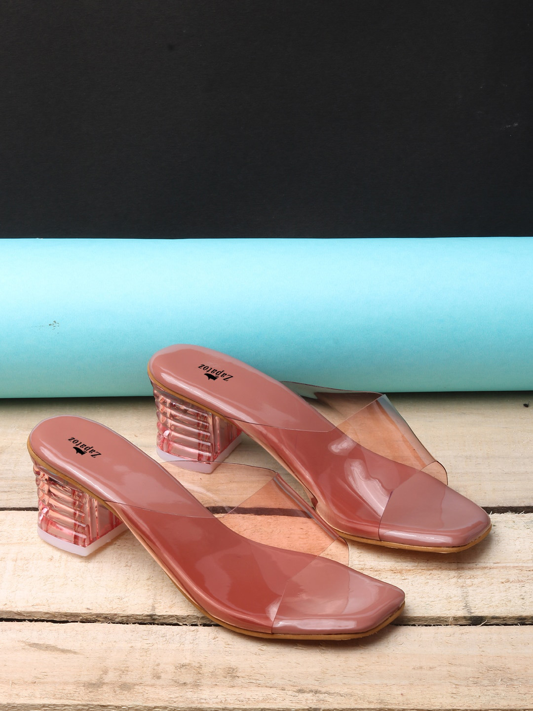 

ZAPATOZ Girls Party Wear Pink Heels