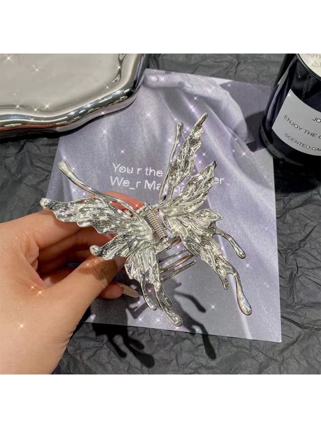 

FIMBUL Women Claw Clip, Silver