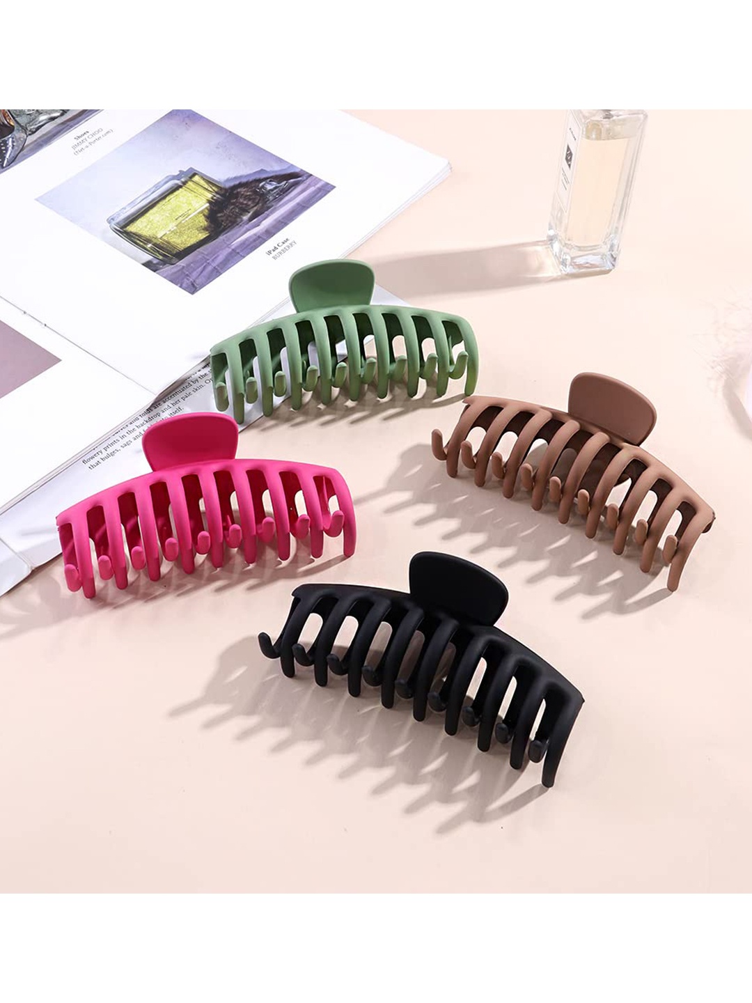 

FIMBUL Women Blue & Black Set of 4 Claw Clip