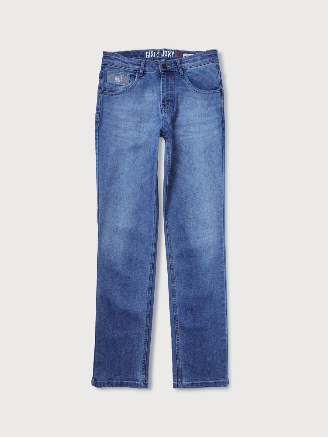 

Gini and Jony Boys Non-Stretchable Jeans, Blue