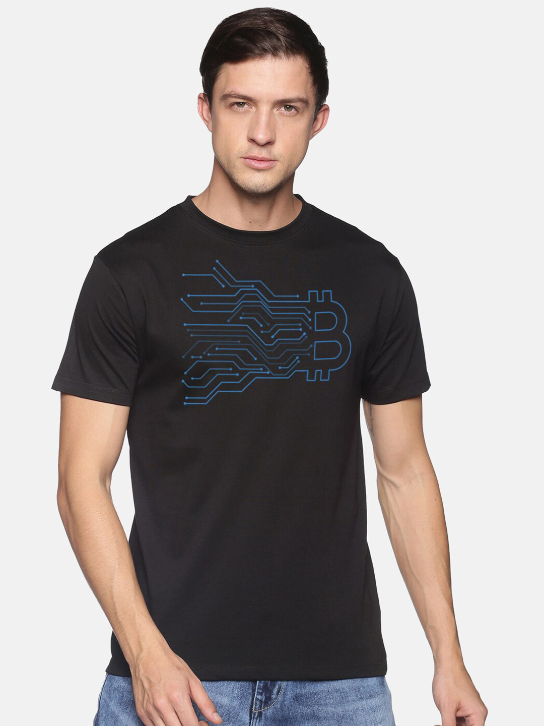 

BLACK RADIO Men Printed Slim Fit T-shirt