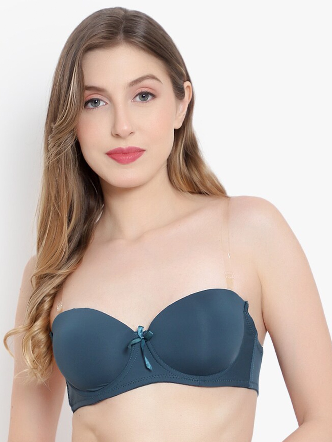 

BRACHY Underwired Lightly Padded Balconette Backless Bra, Green