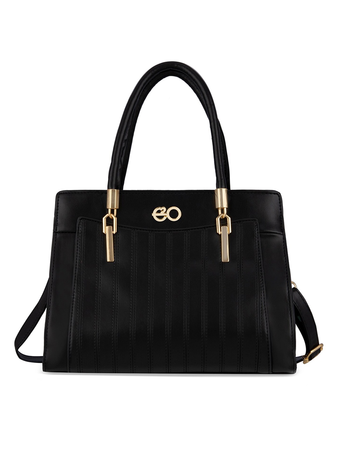 

E2O PU Structured Handheld Bag, Black