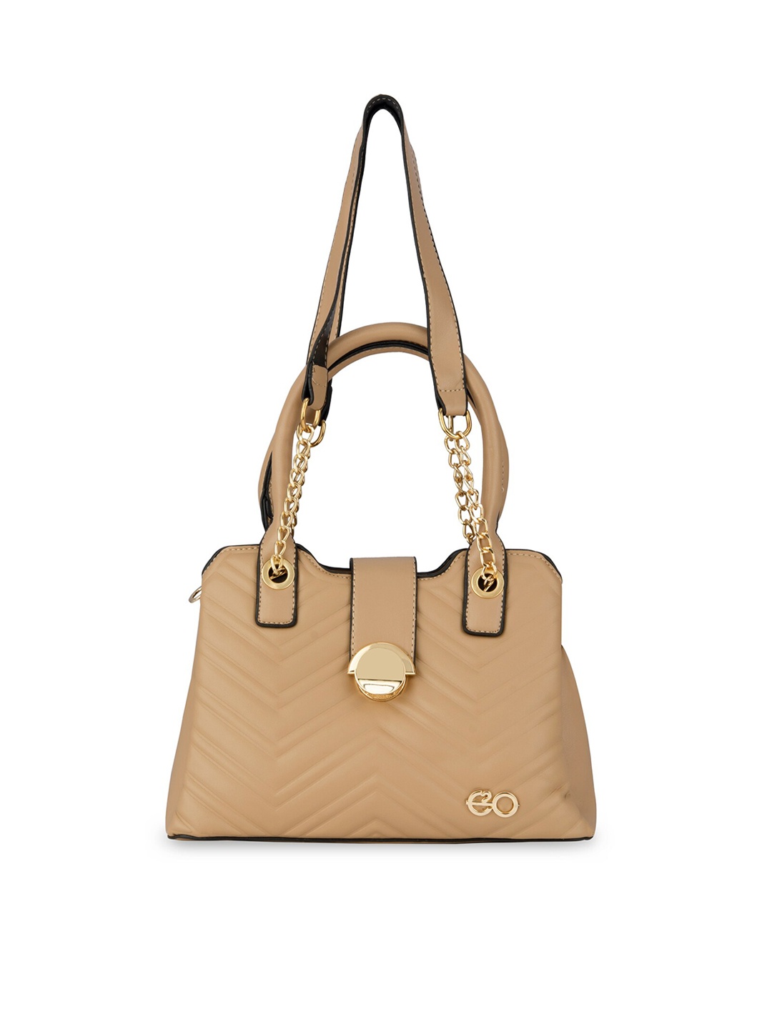 

E2O PU Structured Handheld Bag, Beige