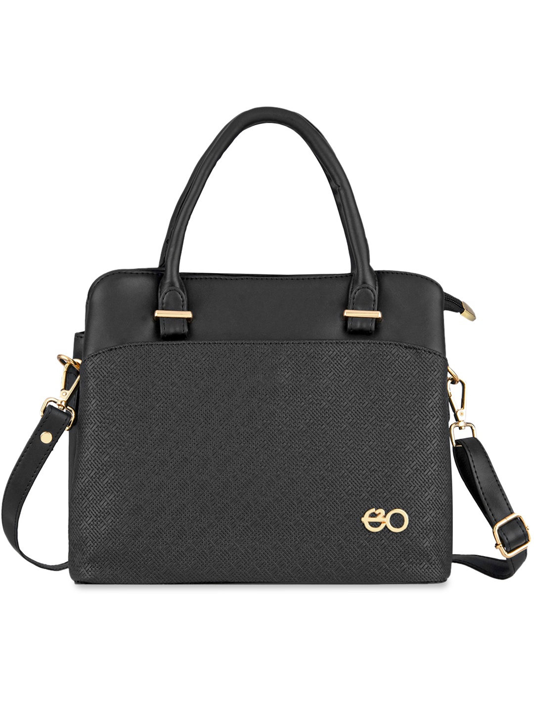 

E2O PU Structured Handheld Bag, Black