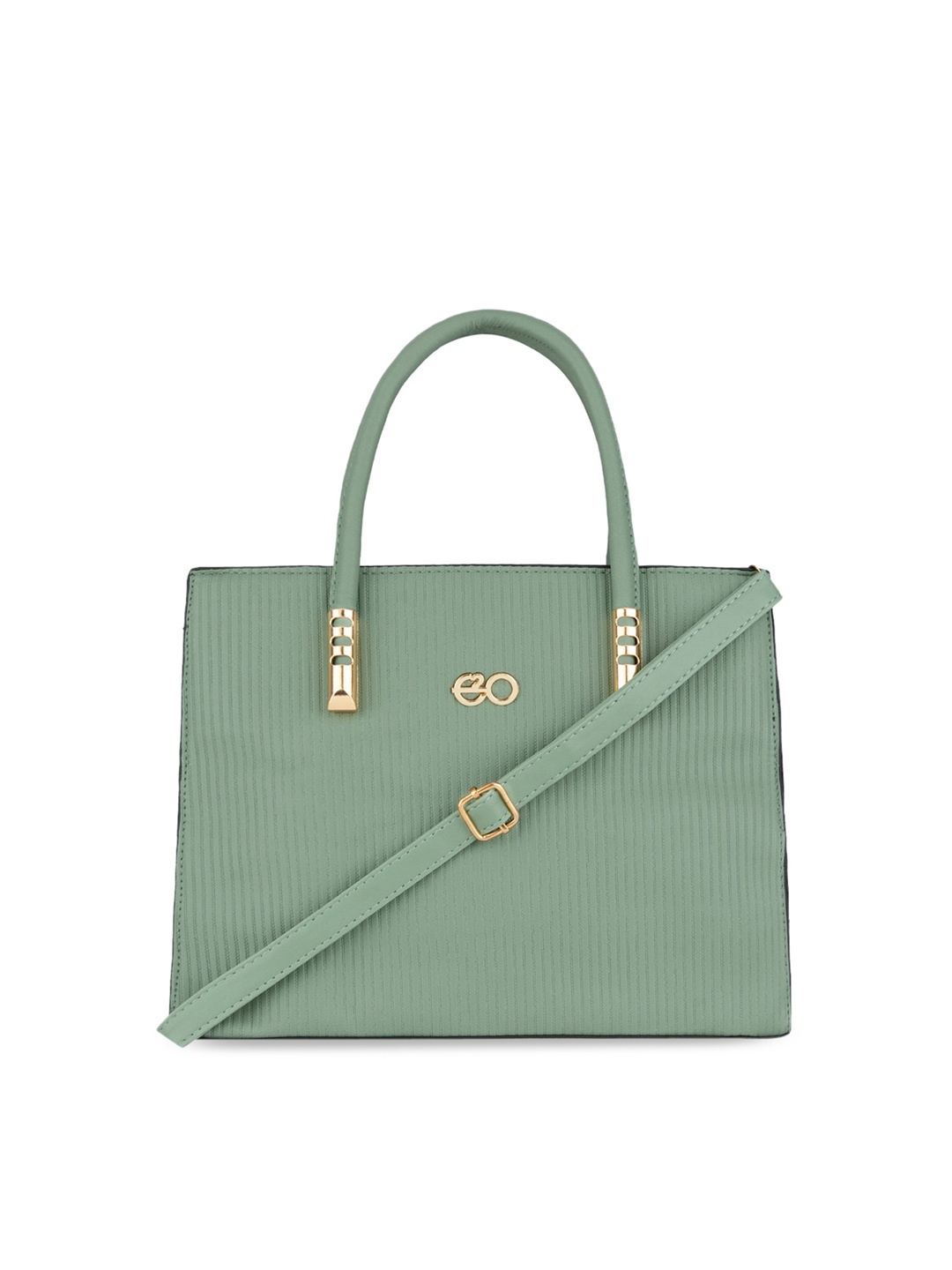 

E2O Textured PU Structured Handheld Bag, Green