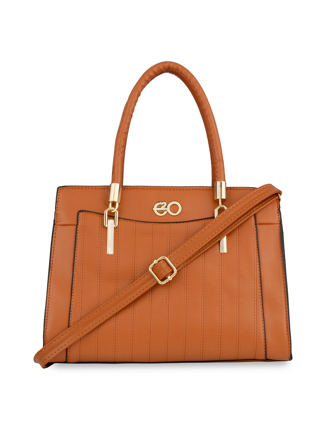 

E2O PU Structured Handheld Bag, Tan