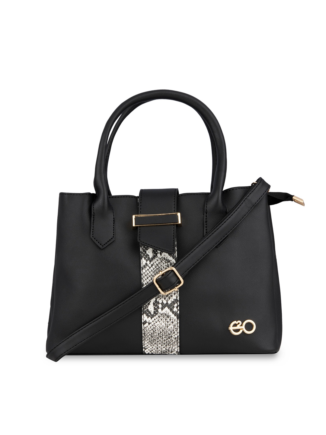 

E2O PU Structured Handheld Bag, Black