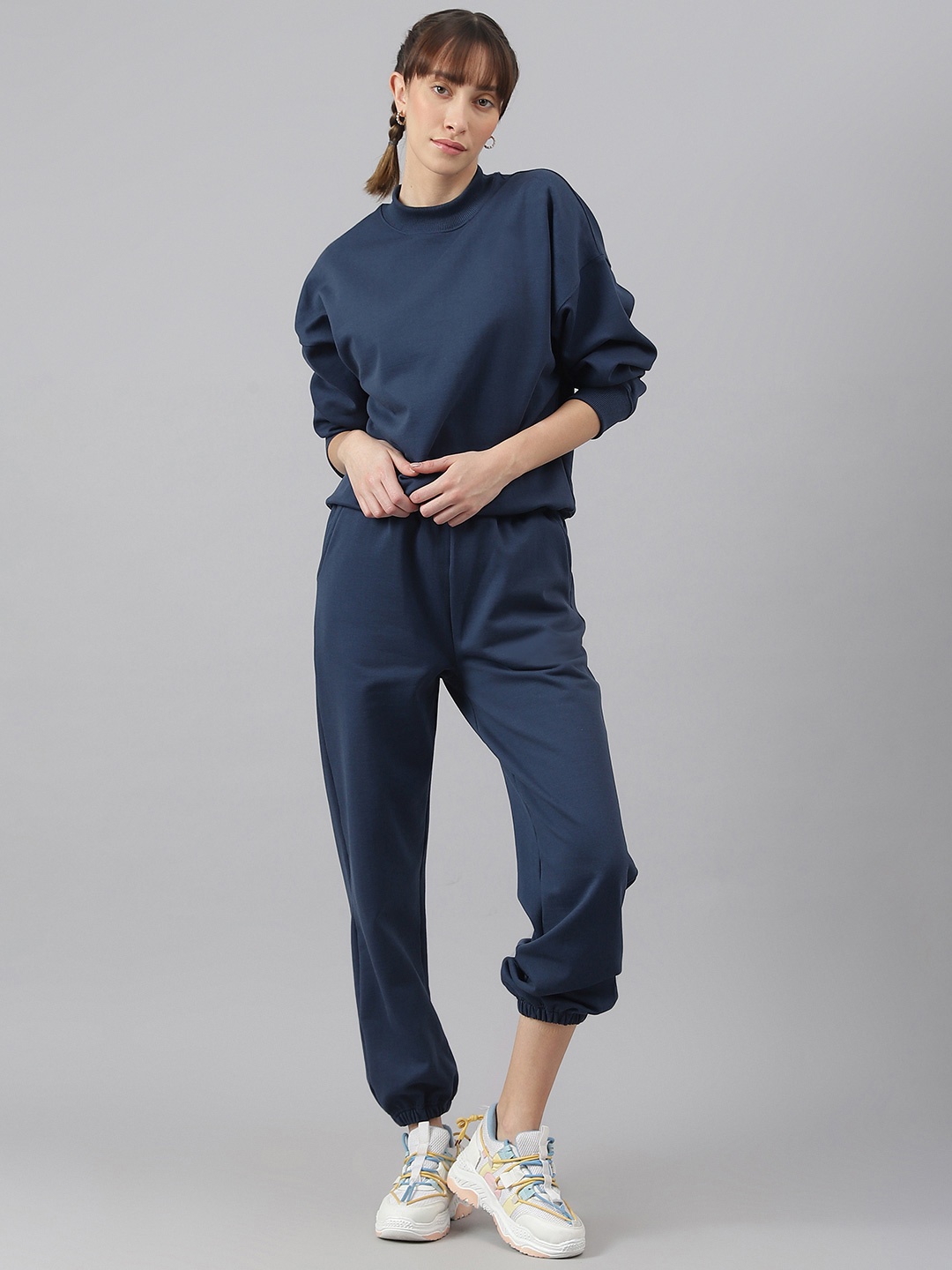 

Fitkin Women Fleece Relaxed Fit Joggers, Blue