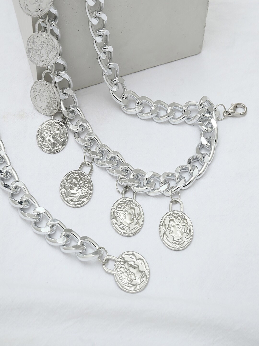 

AQUASTREET Women Embellished Belt, Silver