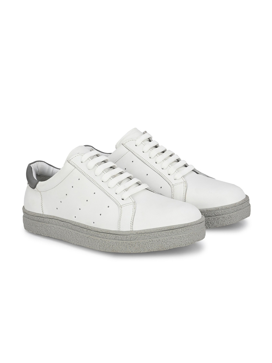 

CARLO ROMANO Men Perforations Sneakers, White