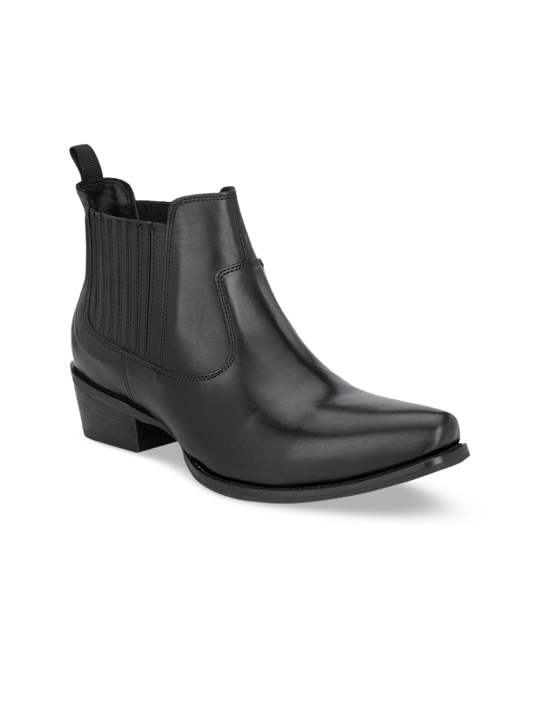 

CARLO ROMANO Women Leather Regular Boots, Black