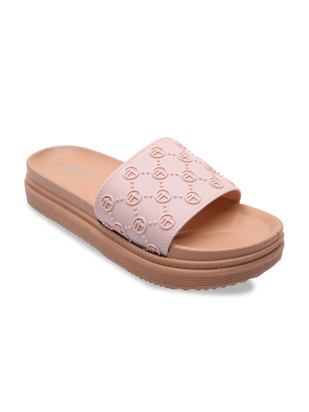 

CASSIEY Women Rubber Sliders, Pink