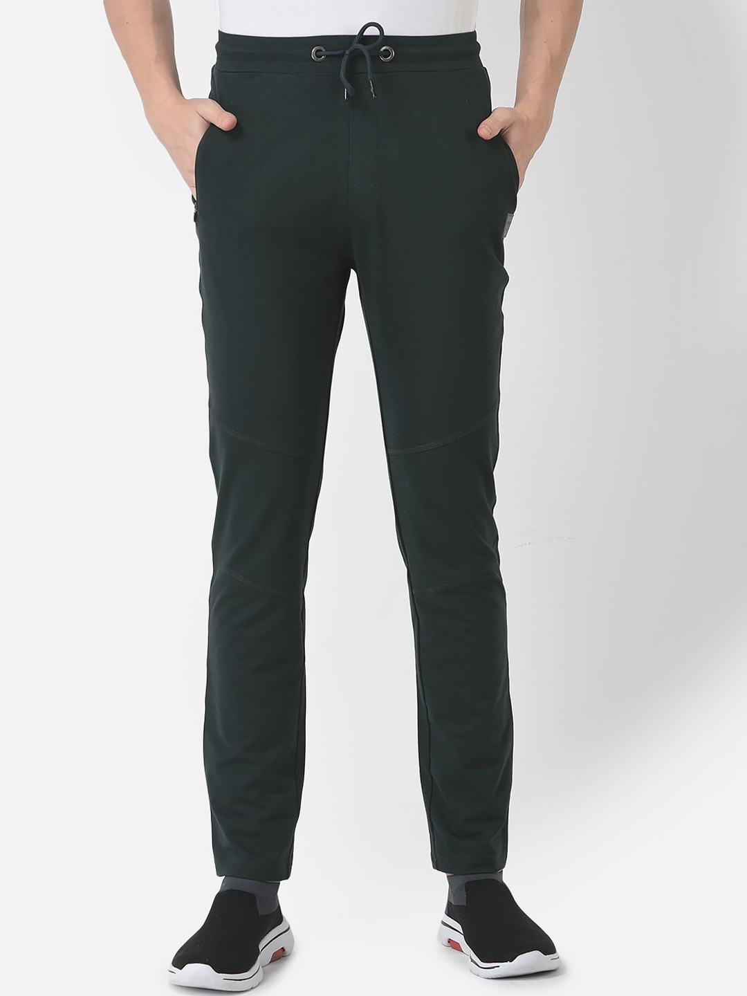 

Crimsoune Club Men Solid Track Pants, Green