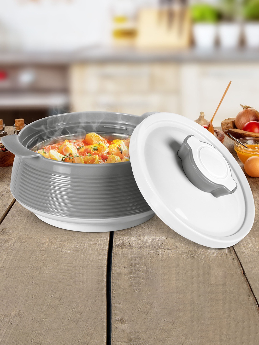 

Milton Venice 2500 Grey Insulated Inner Stainless Steel Casserole 2.2 L