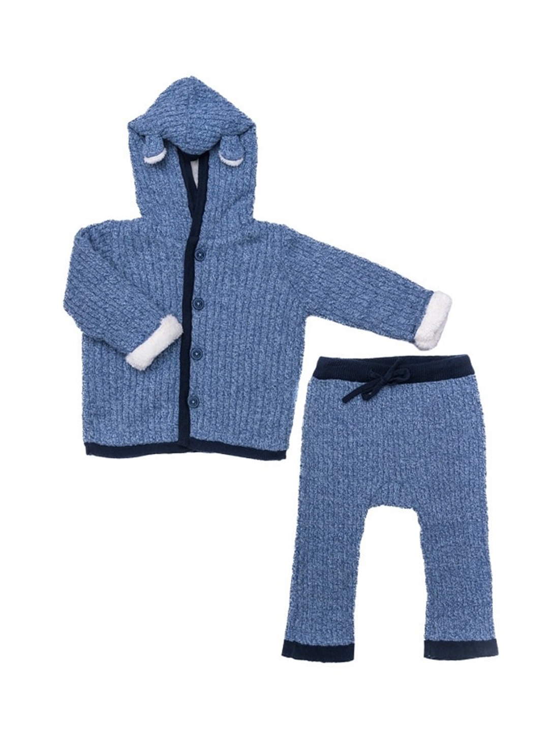 

One Friday Boys Blue & White Shirt with Trousers