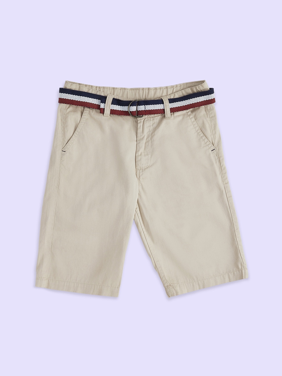 

Pantaloons Junior Boys Cotton Shorts, Beige