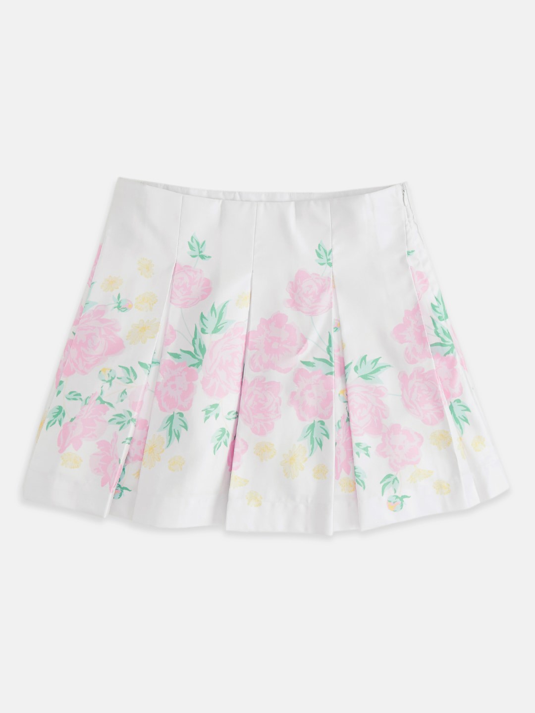 

Pantaloons Junior Girls Floral Printed A-Line Mini Skirts, White