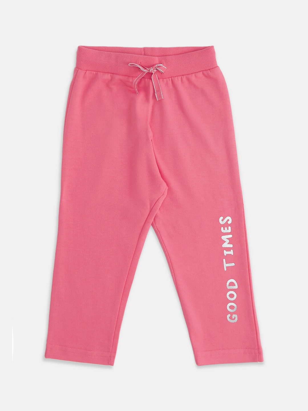 

Pantaloons Baby Infant Girls Cotton Track Pants, Coral