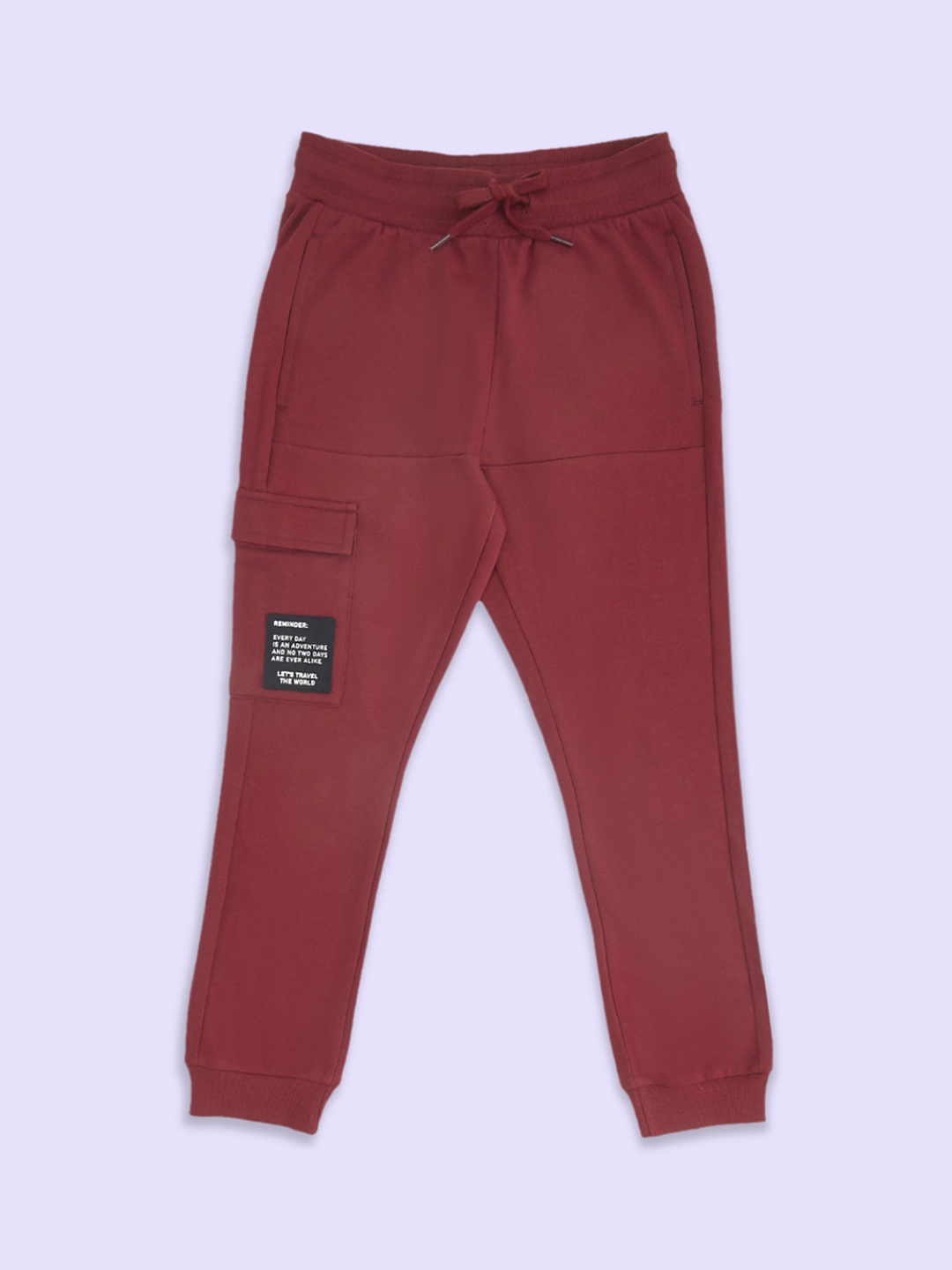 

Pantaloons Junior Boys Cotton Joggers, Red