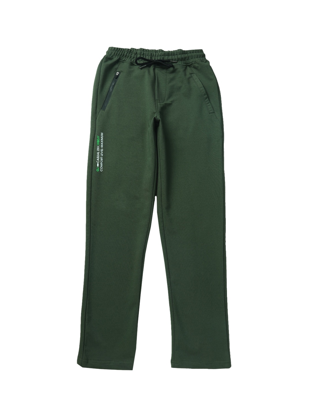 

Gini and Jony Boys Printed Regular-Fit Track Pants, Green