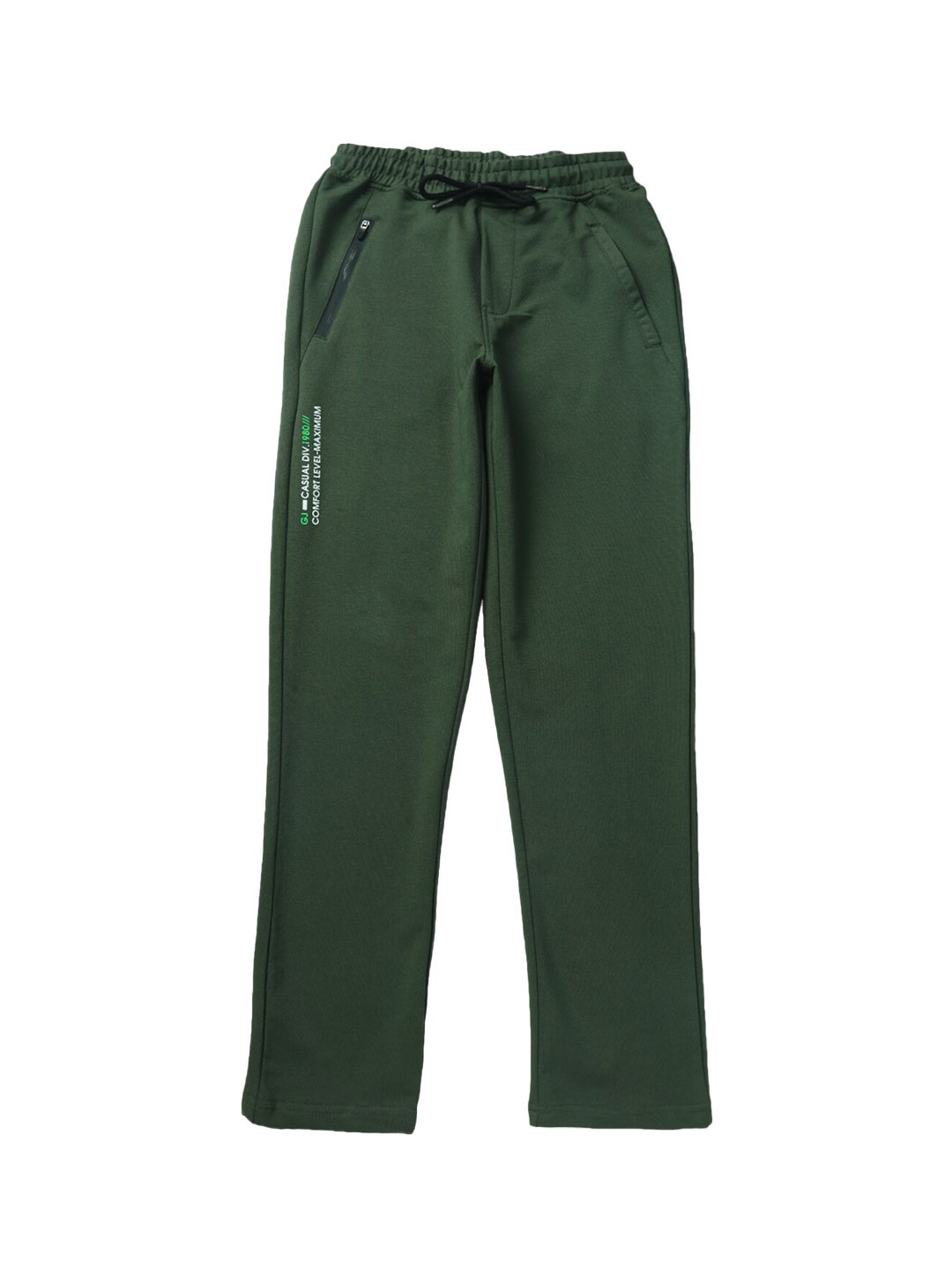 

Gini and Jony Boys Cotton Track Pants, Olive