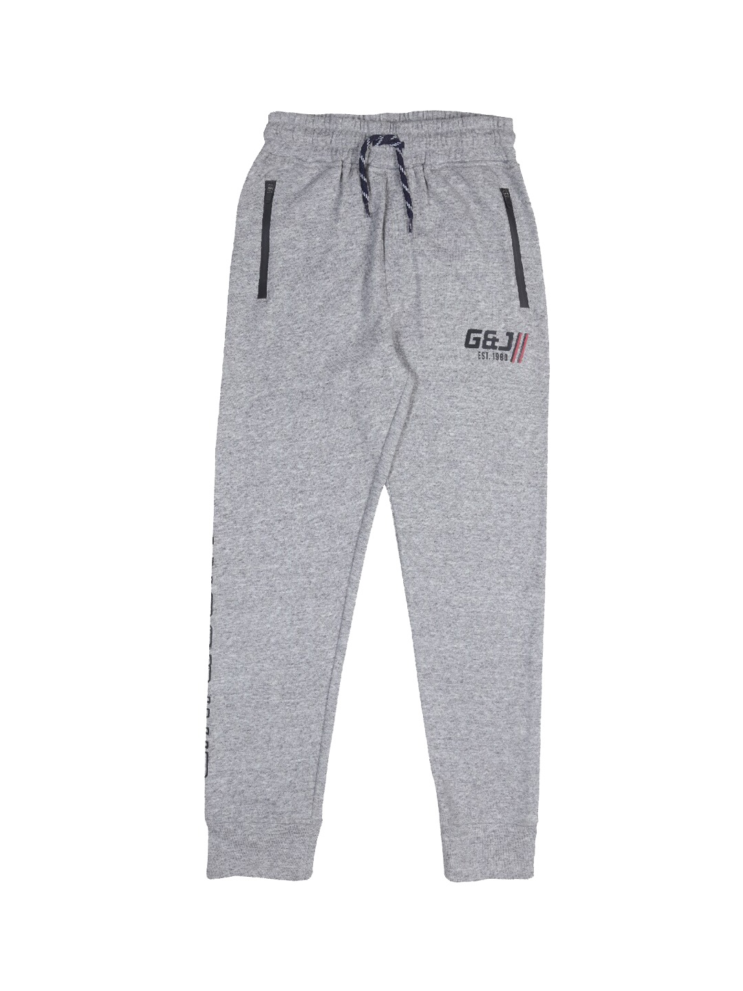 

Gini and Jony Boys Cotton Track Pants, Grey