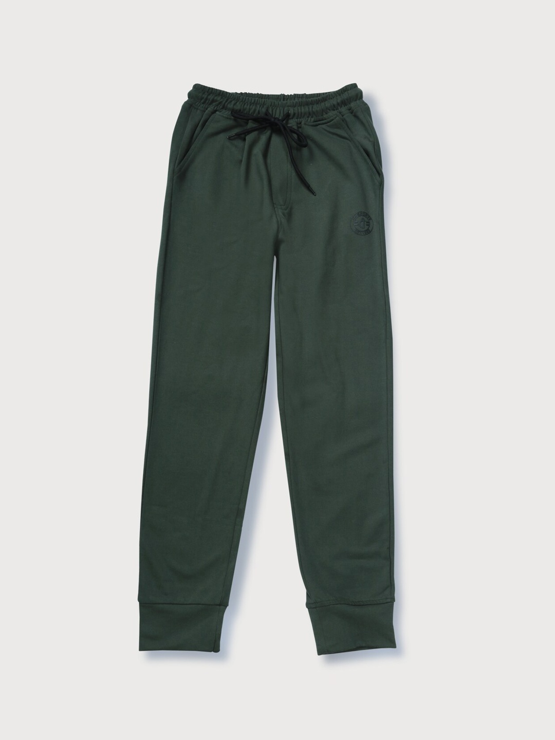 

Gini and Jony Boys Brand Logo Print Cotton Joggers, Olive
