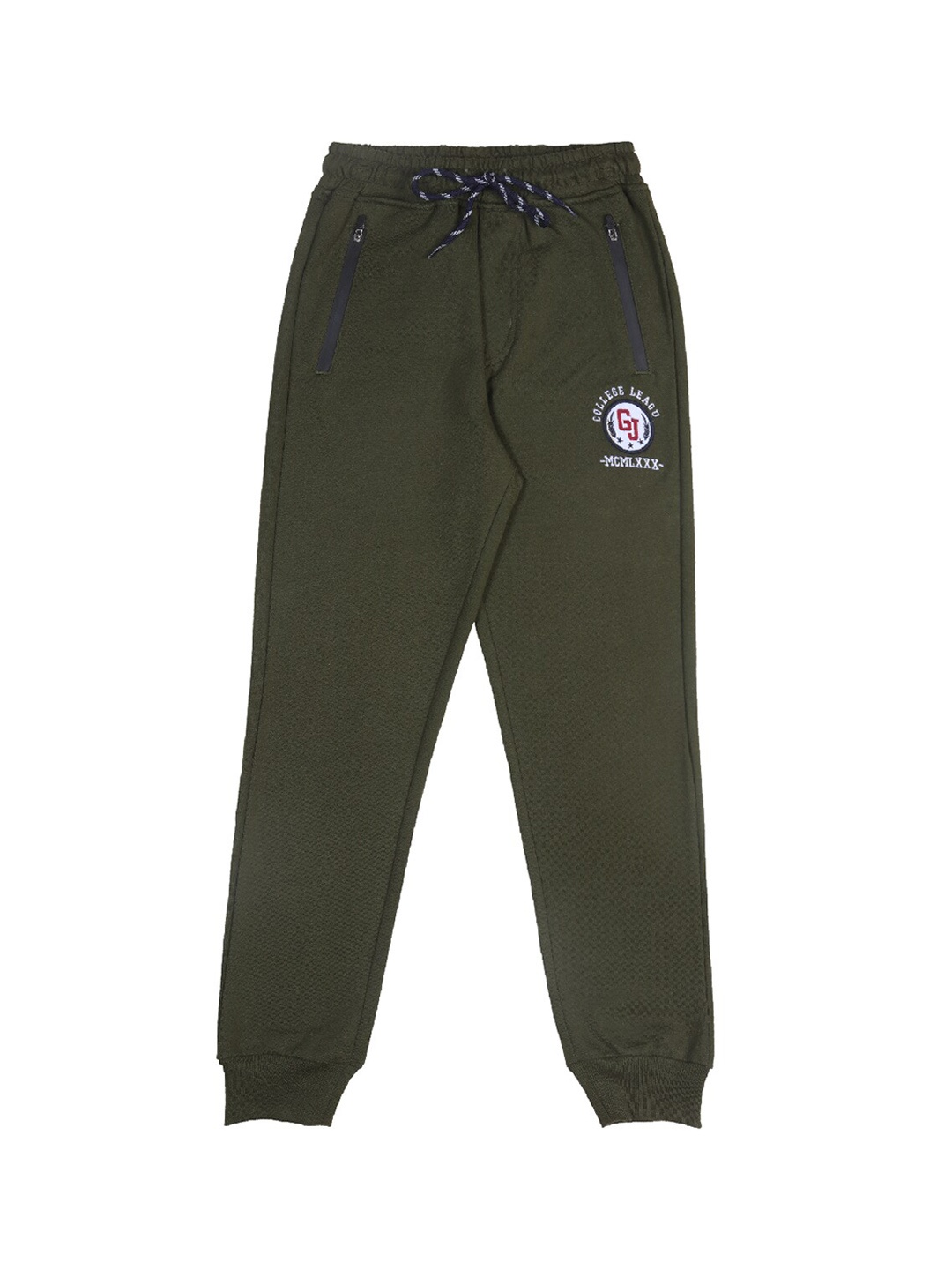 

Gini and Jony Boys College League G&J Print Elasticated Cotton Jogger, Olive