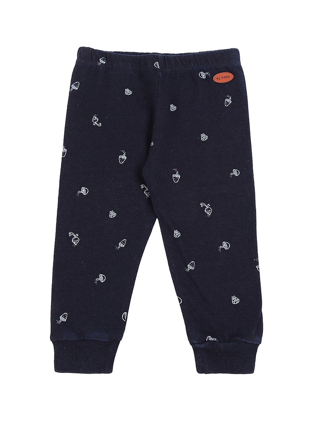 

Gini and Jony Infant Girls Printed Cotton Joggers, Black