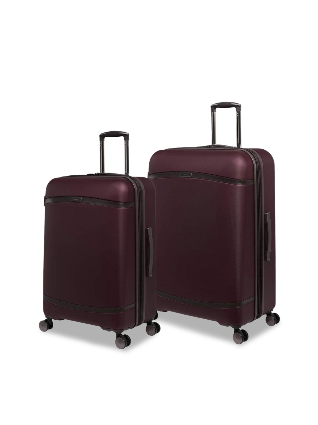 

IT luggage Set Of 2 Hard-Sided Trolley Suitcase, Burgundy