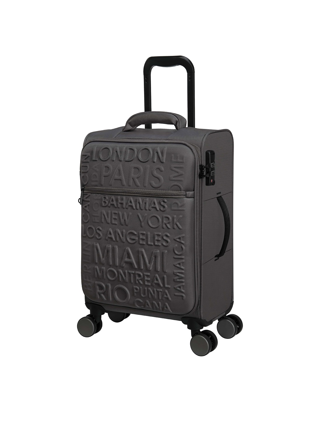 

IT luggage CityWide Textured Soft-Sided Trolley Bag, Grey