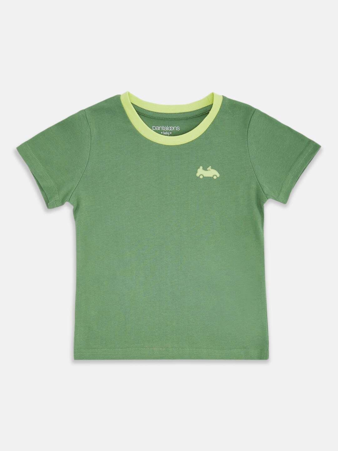 

Pantaloons Baby Boys Cotton T-shirt, Green