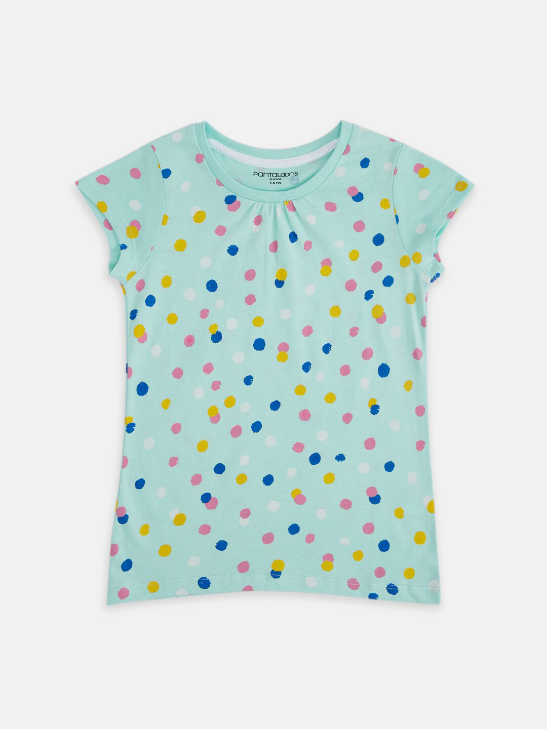 

Pantaloons Junior Girls Printed Cotton T-shirt, Green