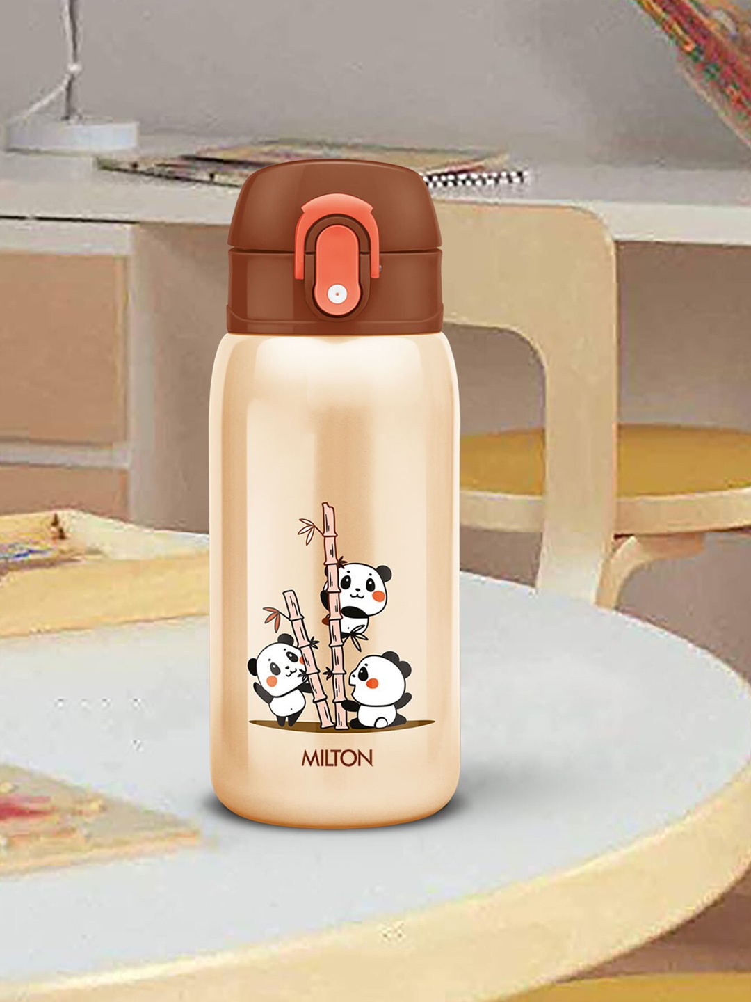 

Milton Jolly 375 Kids Ivory Thermosteel Hot & Cold Sipper Water Bottle - 300ml, Brown