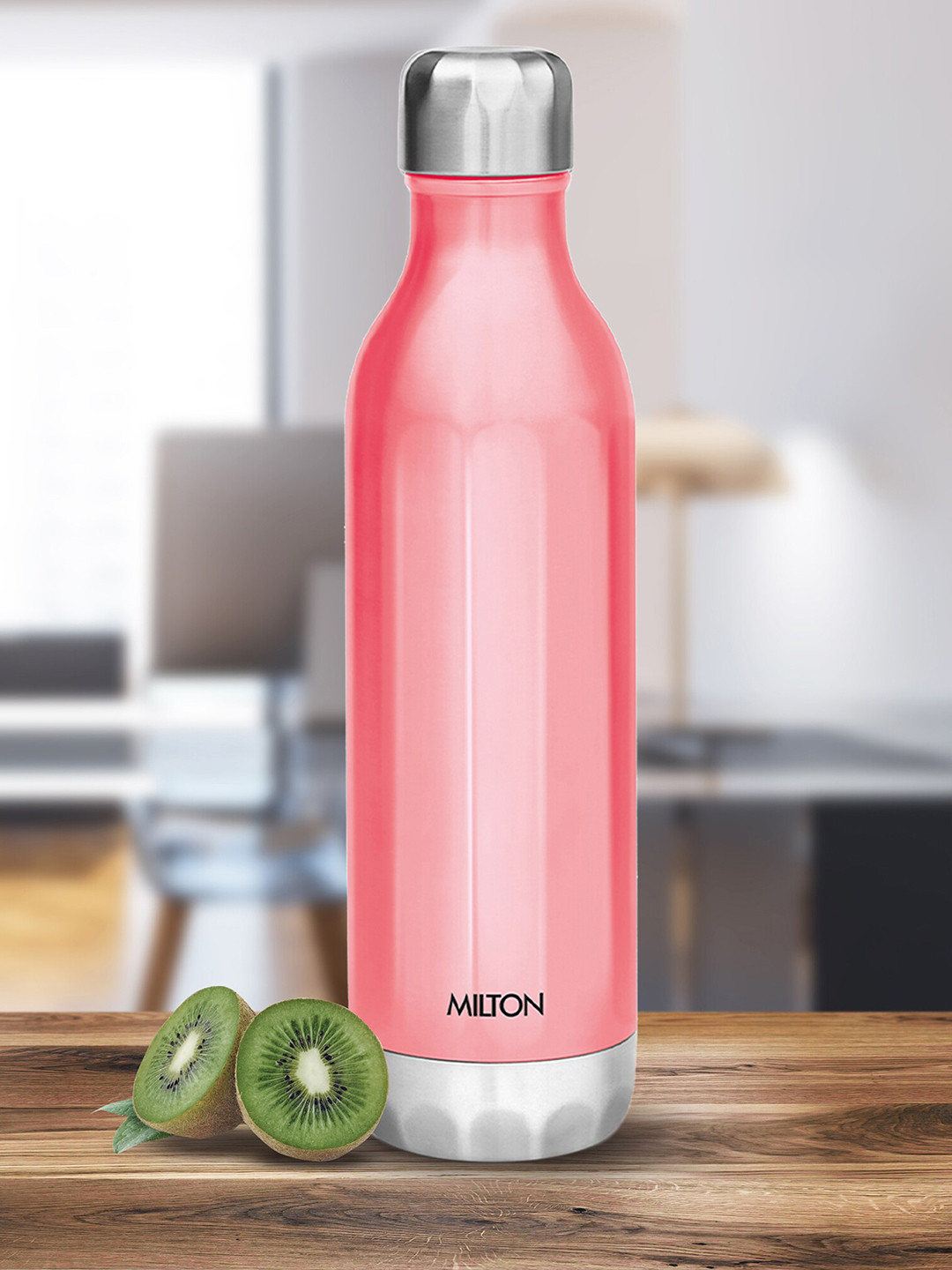 

Milton Bliss 900 Pink Leak-Proof Thermosteel Regular Water Bottle 820 ml