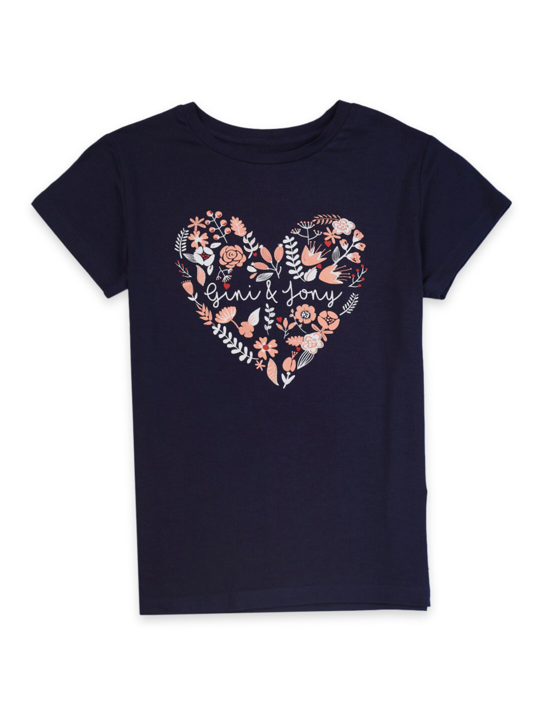 

Gini and Jony Girls Printed Top, Blue